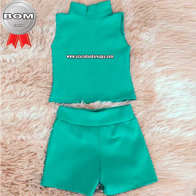Conjunto Infantil Malha Canelada 4 a 8 Anos Conjunto Infantil Malha Canelada 4 a 8 Anos