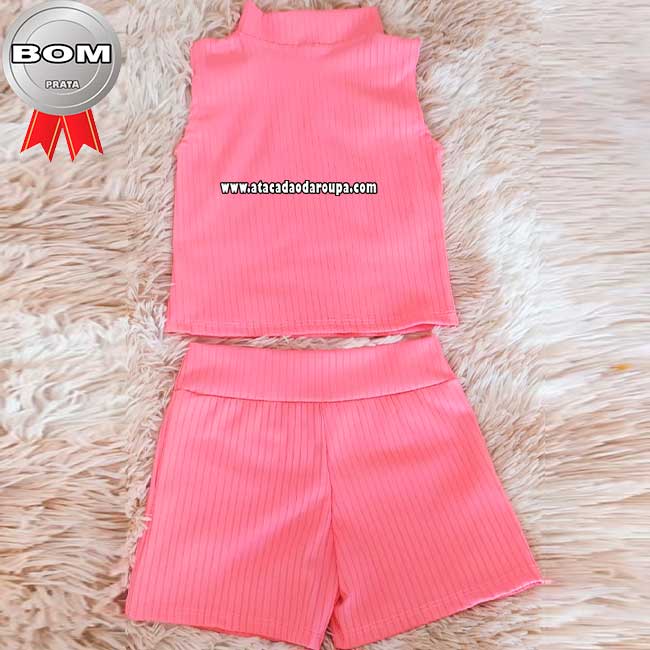 Conjunto Infantil Malha Canelada 4 a 8 Anos Conjunto Infantil Malha Canelada 4 a 8 Anos