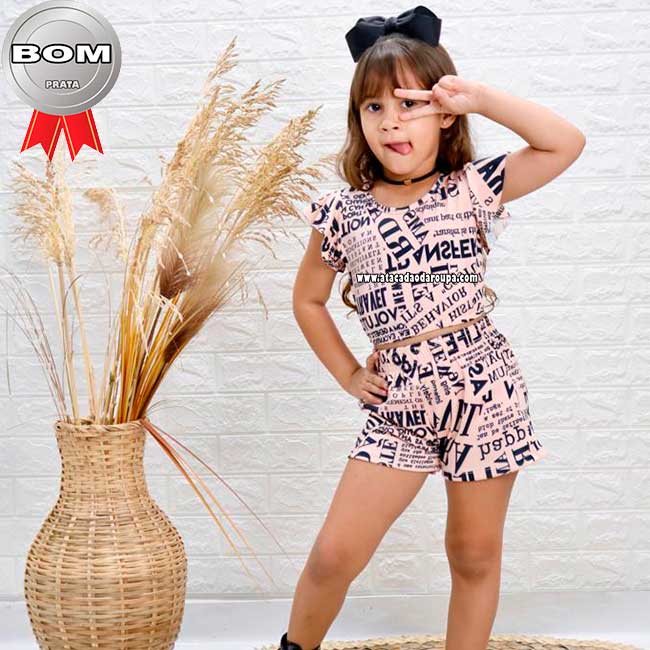 Conjunto Short Infantil Estampado