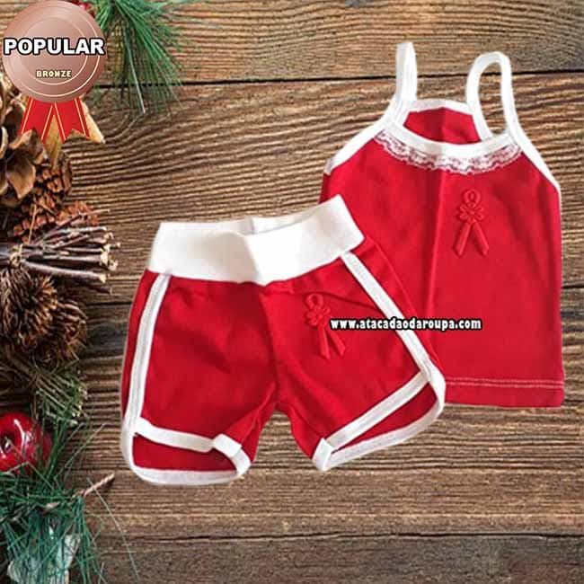 Conjunto Infantil Malha Canelada