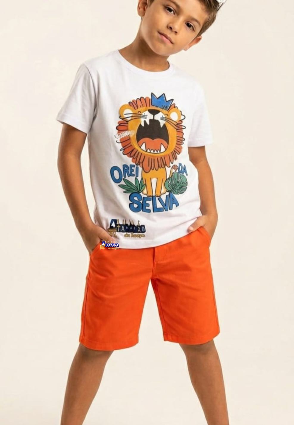 Conjunto Masculino  Estampa 3D Com Manga