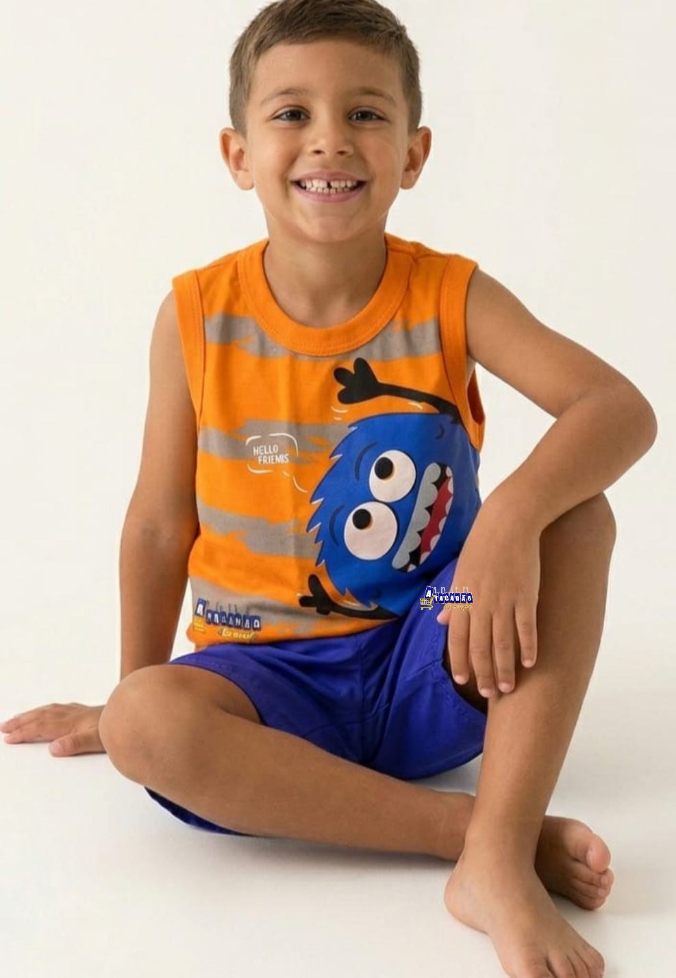 Conjunto Masculino Regata Estampa 3D Conjunto Masculino Regata Estampa 3D