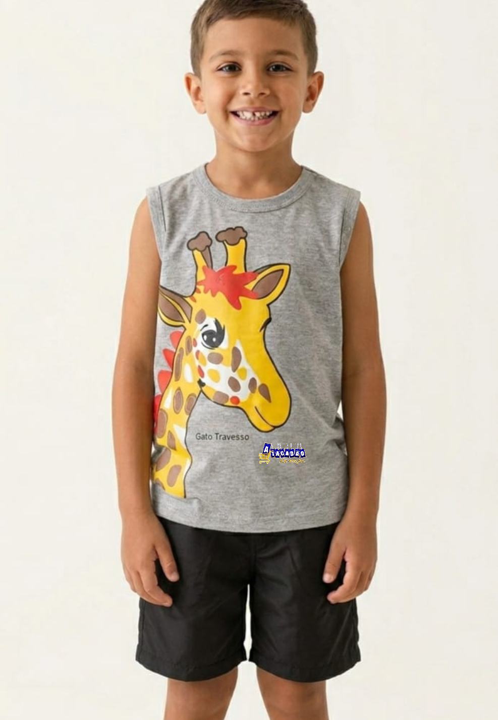 Conjunto Masculino Regata Estampa 3D Conjunto Masculino Regata Estampa 3D