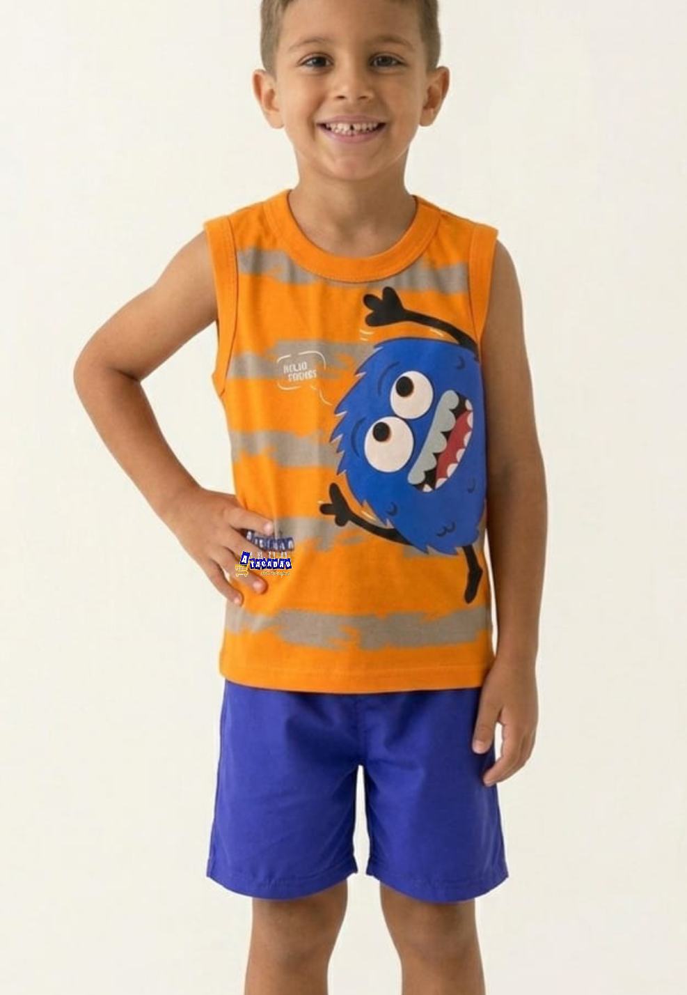 Conjunto Masculino Regata Estampa 3D Conjunto Masculino Regata Estampa 3D