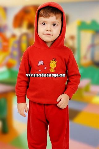Conjunto Moletom Infantil com Capuz