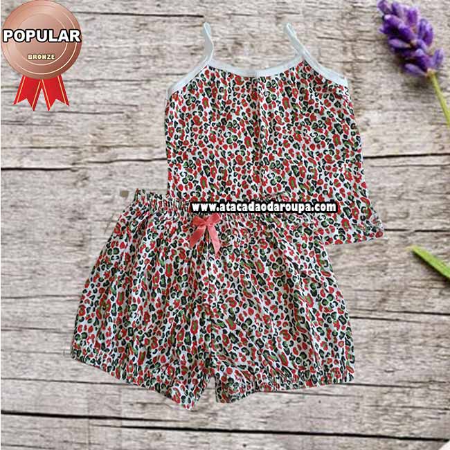 Conjunto Onçinha Infantil em Algodão 1 a 3 Anos Conjunto Onçinha Infantil em Algodão 1 a 3 Anos