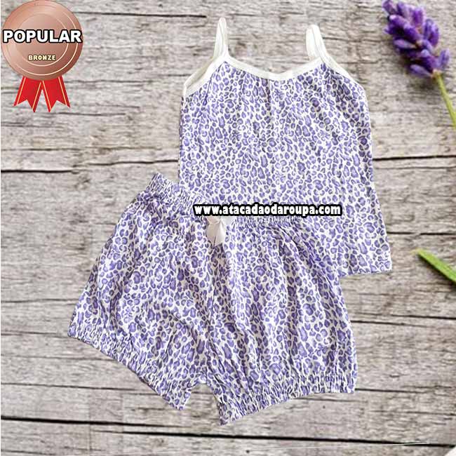 Conjunto Onçinha Infantil em Algodão 1 a 3 Anos Conjunto Onçinha Infantil em Algodão 1 a 3 Anos