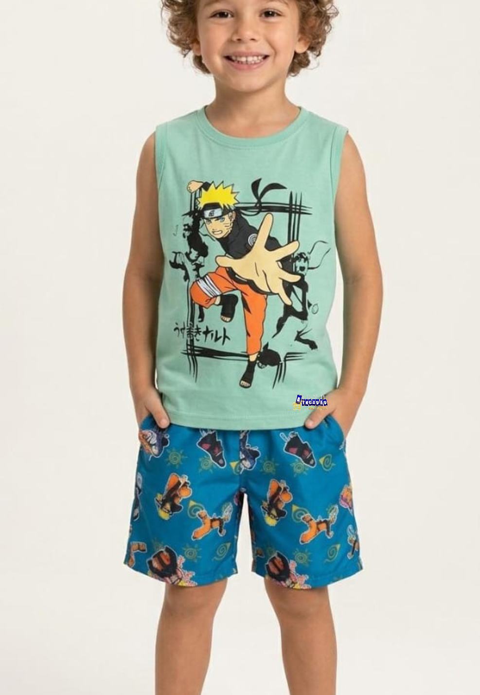 Conjunto Regata e Short Personagens Conjunto Regata e Short Personagens