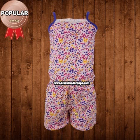Macaquito Cotton Infantil 4 a 6 anos Macaquito Cotton Infantil 4 a 6 anos