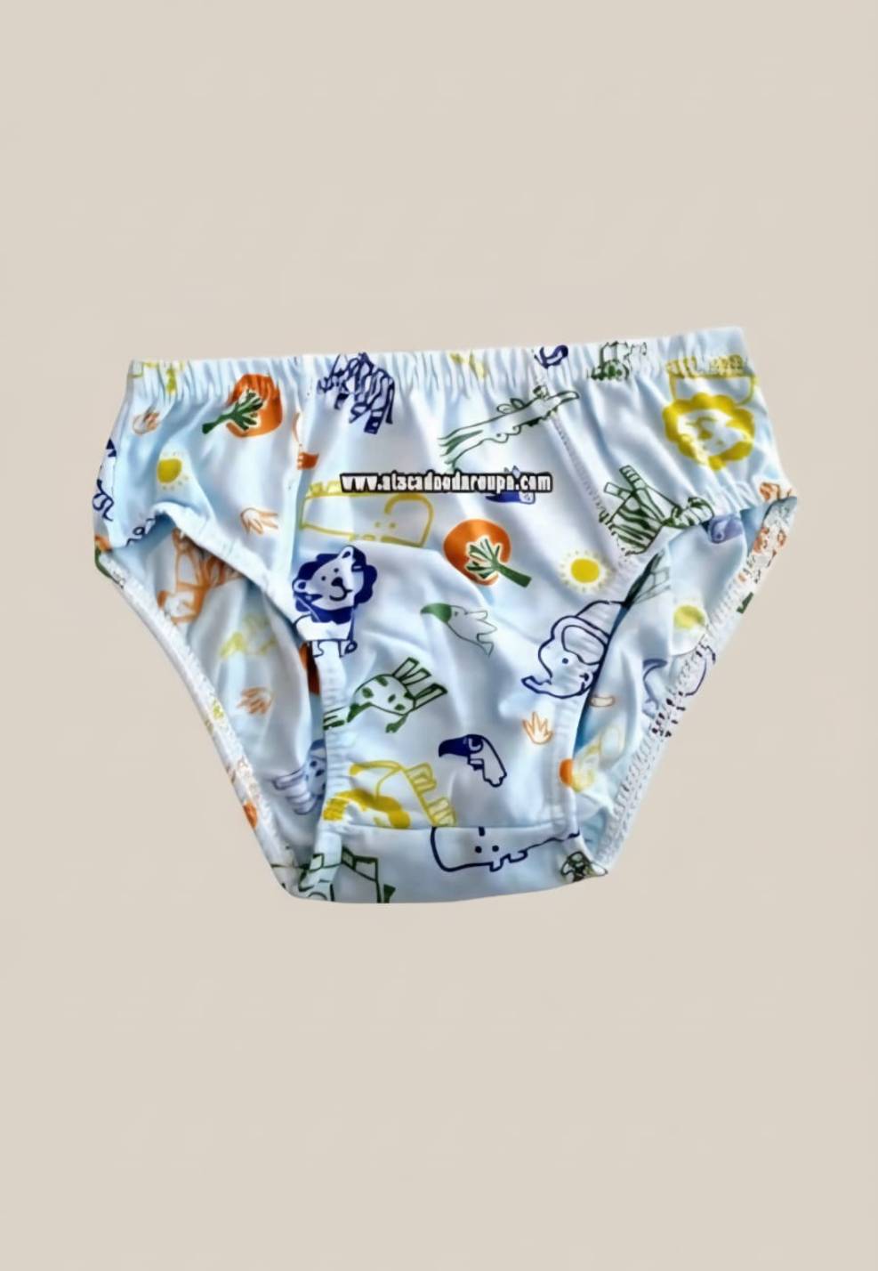 Cueca Infantil Estampada Malha Fria