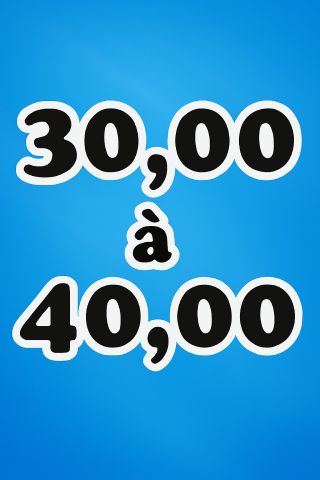 30,00 à 40,00