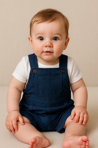 Jardineira Bebê Menino
