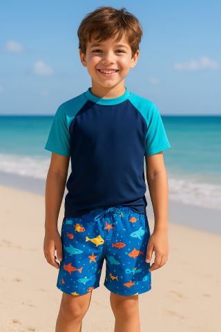 Moda Praia Infantil Masculina