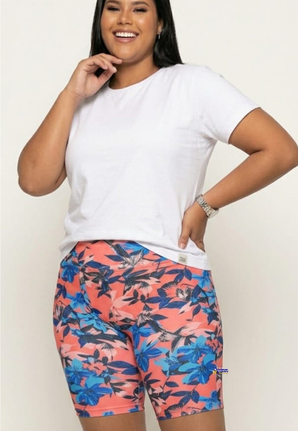 Bermuda Fitness Cotton Plus Size
