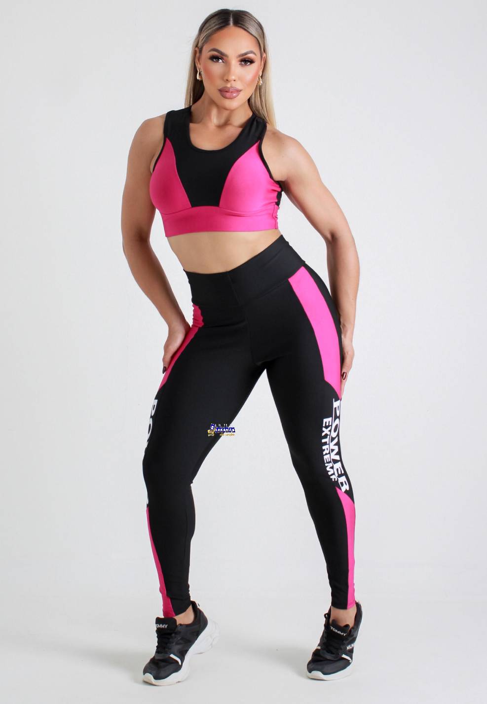 Conjunto Fitness Calça Com Detalhes