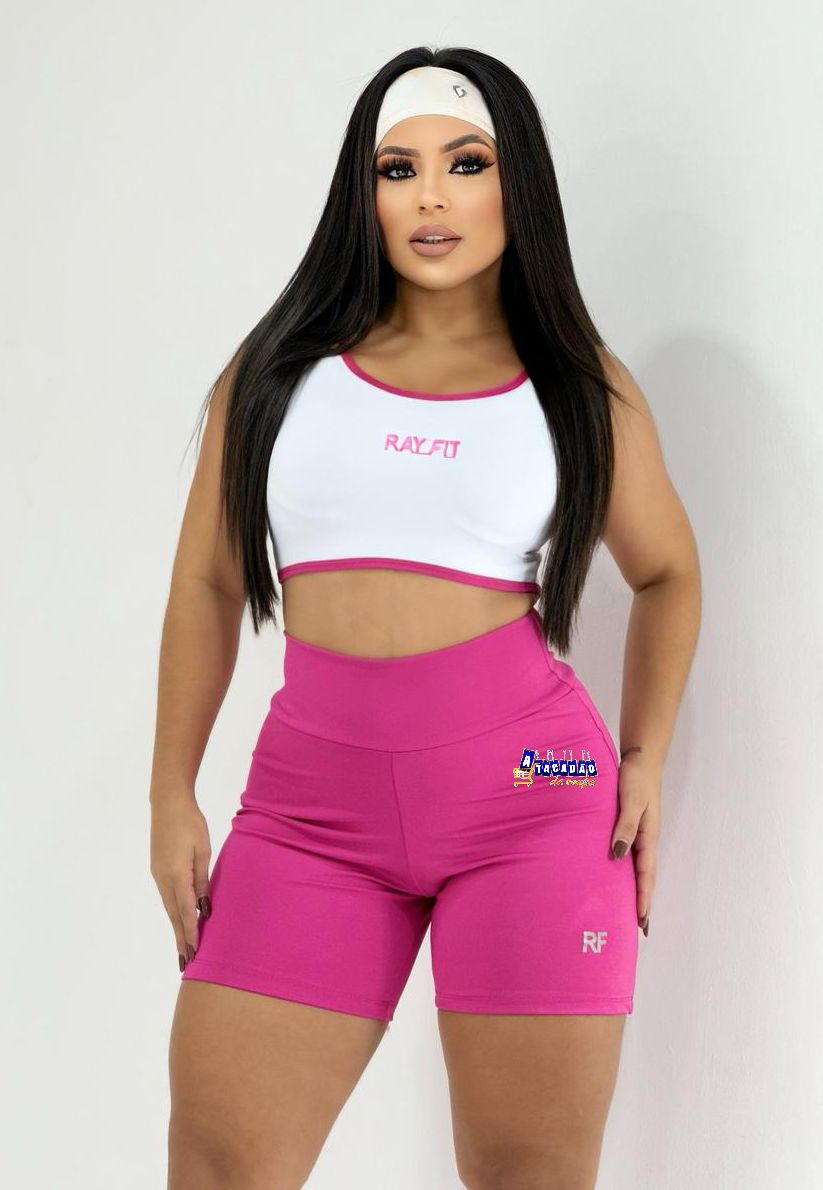 Conjunto Short Fitness Bicolor
