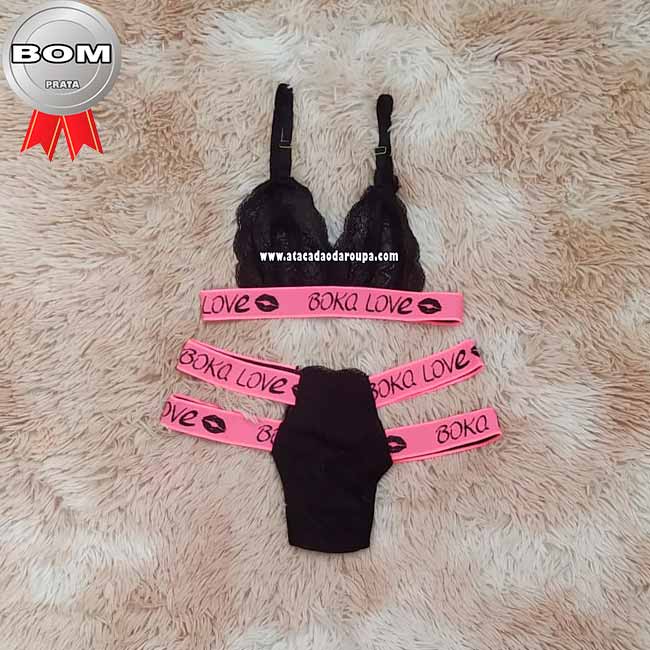 Lingerie Renda Love Dois Elástico M Lingerie Renda Love Dois Elástico M