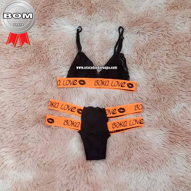 Lingerie Renda Love Dois Elástico M Lingerie Renda Love Dois Elástico M
