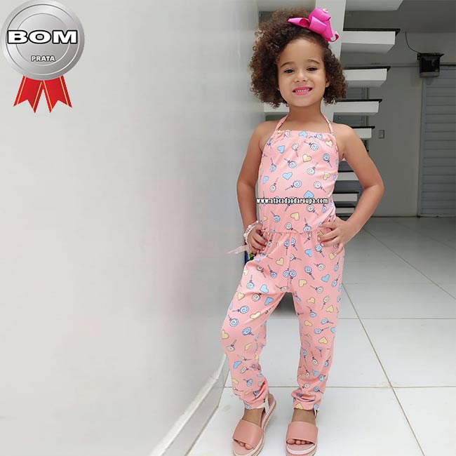 Macacão Longo Infantil 4 a 8 Anos Macacão Longo Infantil 4 a 8 Anos
