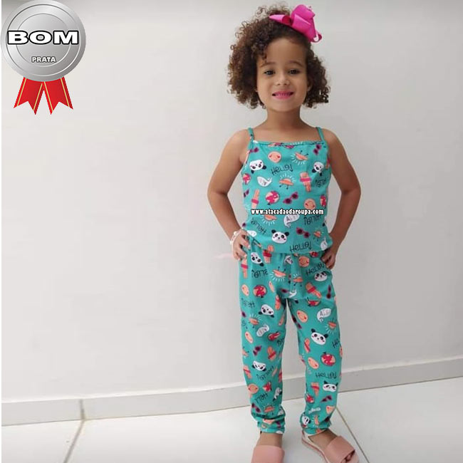 Macacão Longo Infantil 4 a 8 Anos Macacão Longo Infantil 4 a 8 Anos