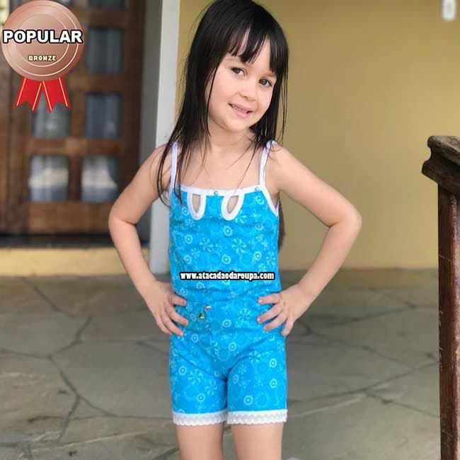 Macaquinho Infantil Algodão 2 a 6 Anos Macaquinho Infantil Algodão 2 a 6 Anos