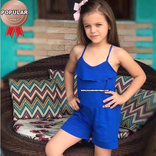Macaquinho Infantil Liso 5 a 7 Anos Macaquinho Infantil Liso 5 a 7 Anos