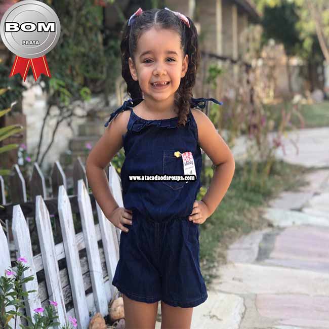 Macaquito Infantil Jeans 2 a 4 Anos Macaquito Infantil Jeans 2 a 4 Anos