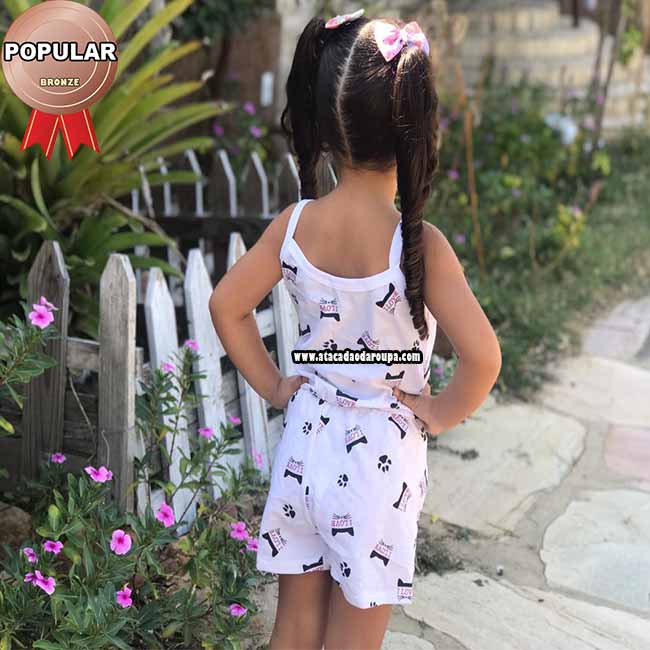Macaquito Cotton Infantil 4 a 6 anos Macaquito Cotton Infantil 4 a 6 anos