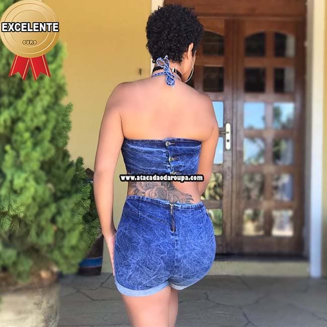 Macaquinho Jeans G Macaquinho Jeans G