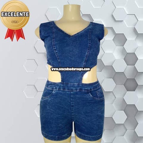Macaquinho Jeans G Macaquinho Jeans G