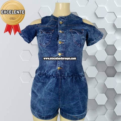 Macaquinho Jeans G Macaquinho Jeans G