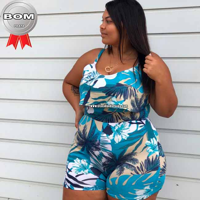 Macaquinho Plus Size GG Macaquinho Plus Size GG
