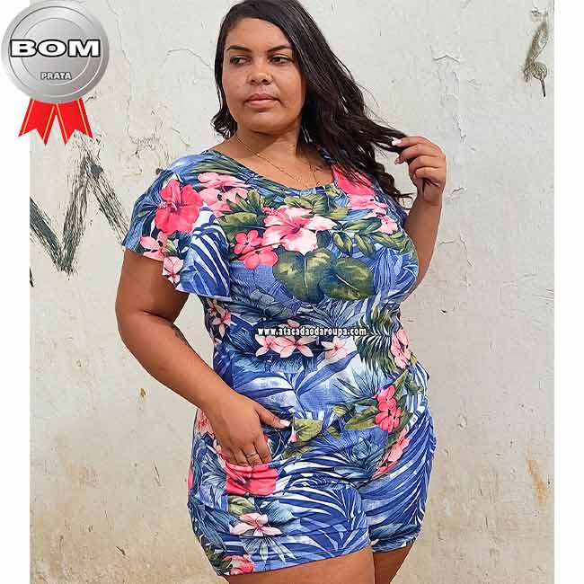 Macaquinho Plus Size GG Macaquinho Plus Size GG