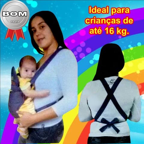 Mamãe Canguru Baby Carona 2 a 18 meses