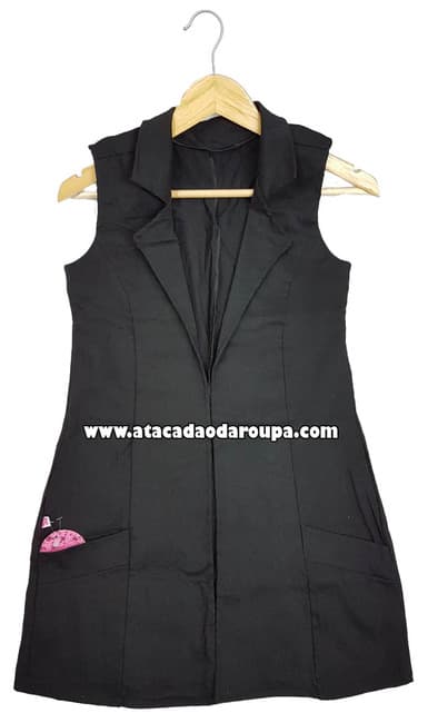 Maxi Colete Bengaline Feminino M Maxi Colete Bengaline Feminino M