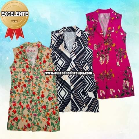 Maxi Colete Estampado M