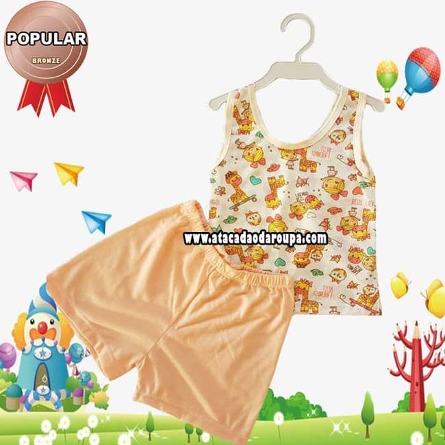 Camiseta com Shortinho 6 a 12 meses Camiseta com Shortinho 6 a 12 meses
