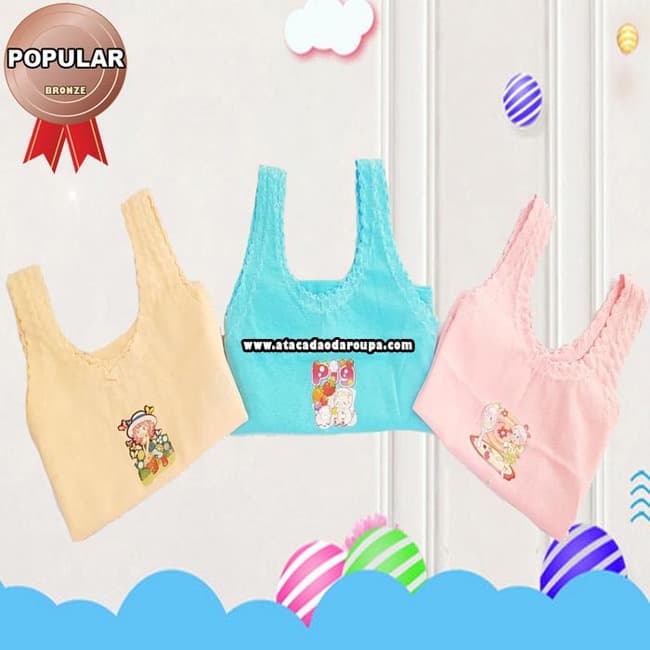 Kit 3 Camisetas Bebê RN