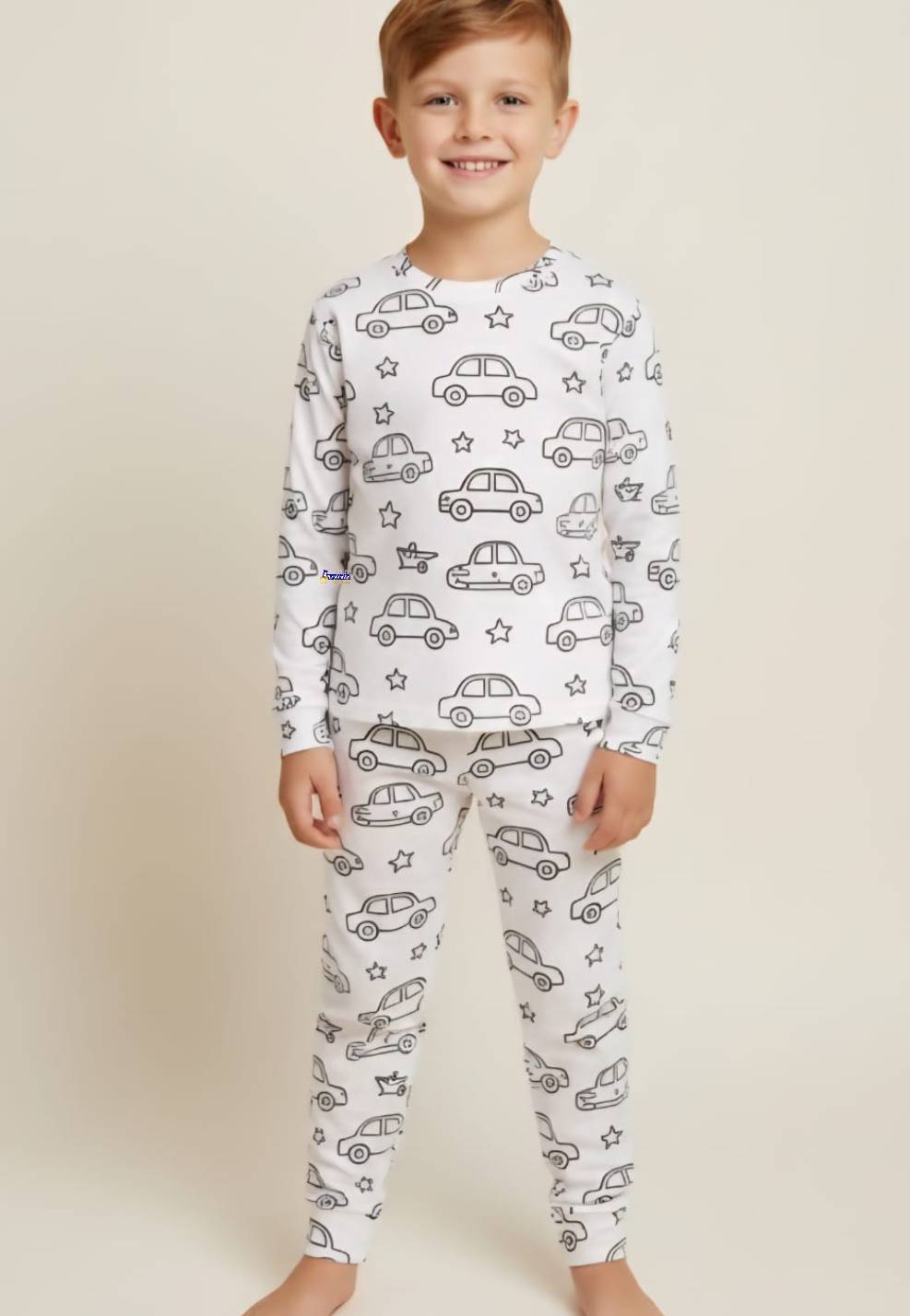 Pijama De Colorir Manga Longa Masculino