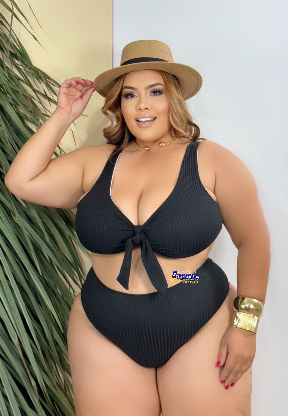 Biquini Com Laço Plus Size