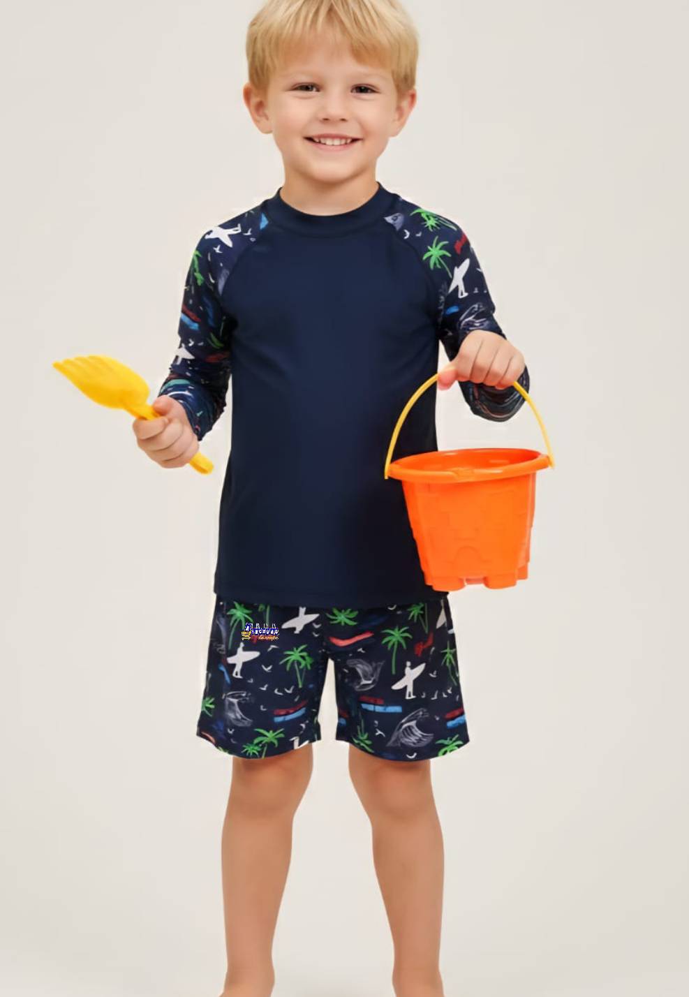 Conjunto Blusa e Short Proteção UV Menino