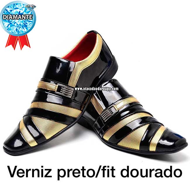 Sapato Social Verniz Preto