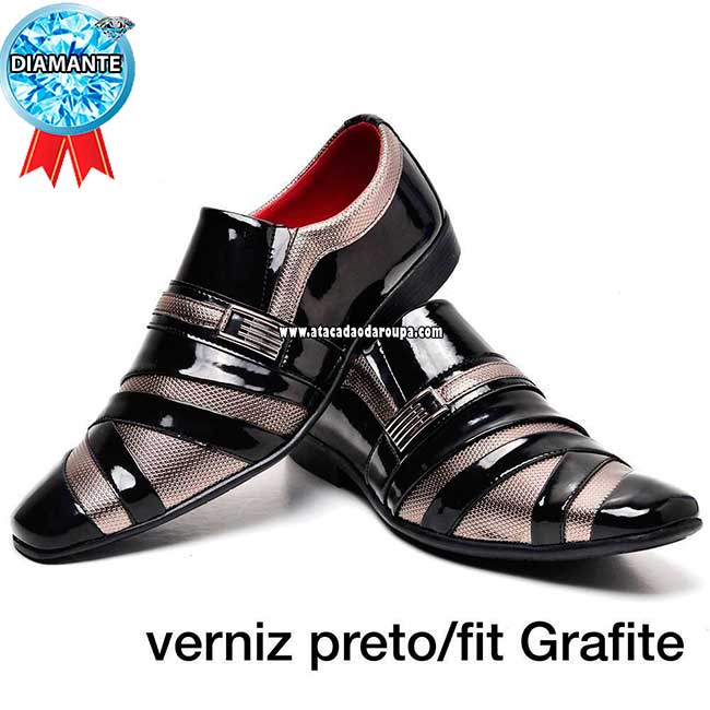 Sapato Social Verniz Preto