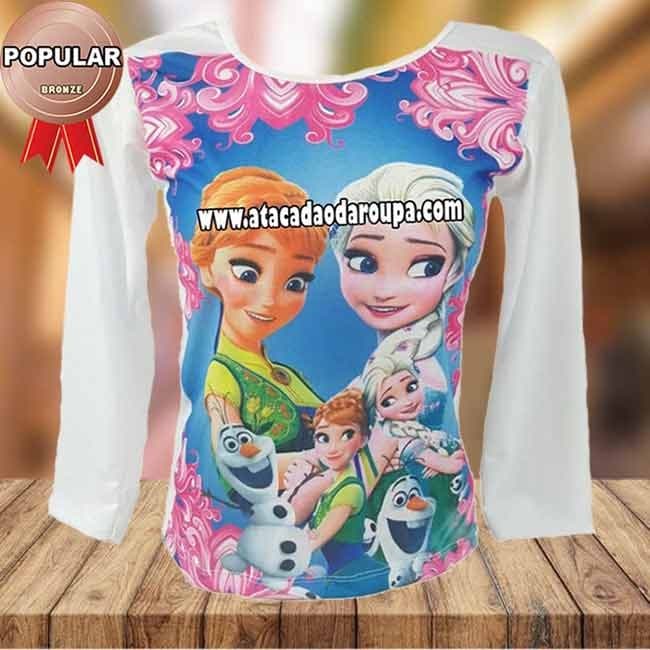 Blusa manga longa infantil