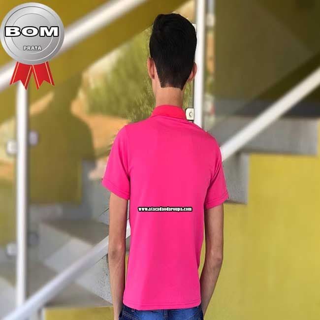 Camisa Gola Polo Piquet Juvenil M/G 6 A 9 ANOS