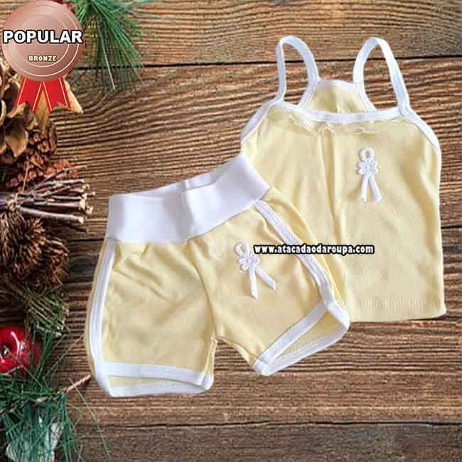 Conjunto Infantil Malha Canelada