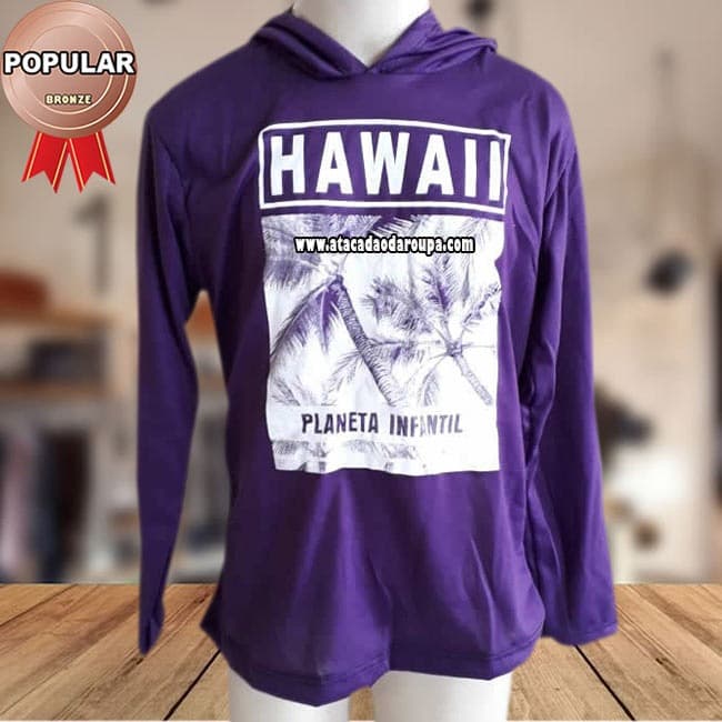 Camisa Manga Longa com Capuz infantil Camisa Manga Longa com Capuz infantil