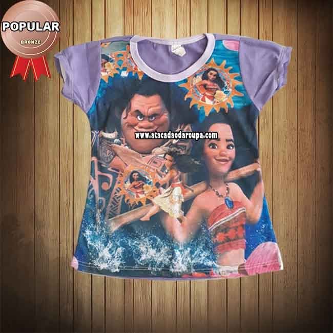 Blusa Feminina Sublimada Infantil