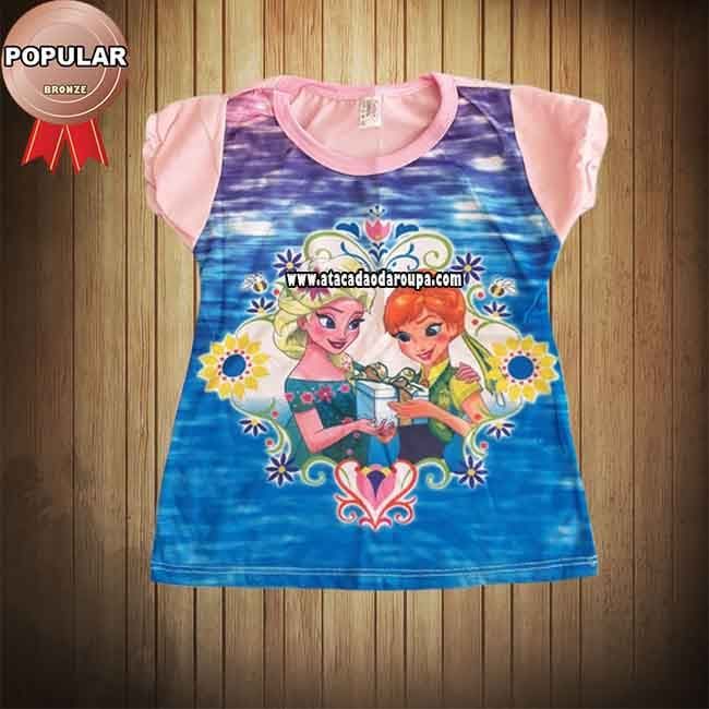 Blusa Feminina Sublimada Infantil
