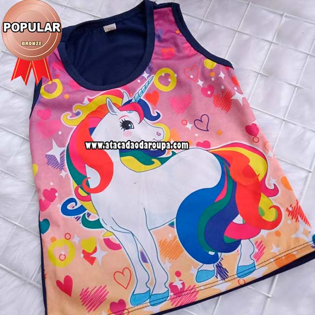 Blusa Feminina Sublimada Infantil